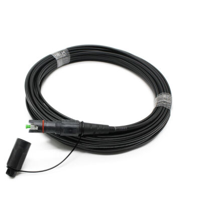 Outdoor IP68 Waterproof SC/APC Singlemode Fiber Patch Cord 1 Core FTTH Compatible with Corning for Connector