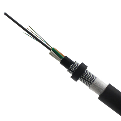 Submarine 48 96 Core Fiber Optical Cable GYTA33 GYTS33 Single Mode Armored Stranded Tube