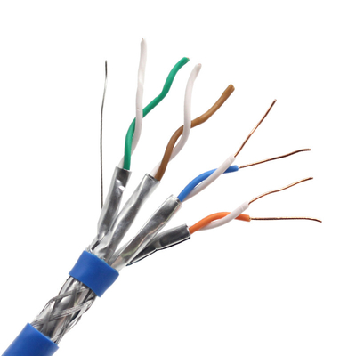 কাস্টম SFTP FTP UTP Copper Cat6 Cat7 Cat8 Cable 24 Awg আউটডোর Cat6 ইথারনেট ক্যাবল