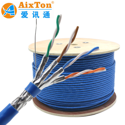 এসএসটিপি এসএফটিপি CAT8 CAT7E নেটওয়ার্ক ক্যাবল 40G উচ্চ গতির 2000Mhz ডাবল স্কিলড 22AWG 23AWG প্রস্তুতকারক