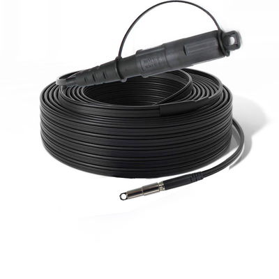 এলসি সংযোগকারী টাইপ FTTH কর্নিং সিম্প্লেক্স ওয়াটারপ্রুফ অপটিক্যাল ফাইবার প্যাচ কর্ড এপিসি বর্মযুক্ত প্যাচ কর্ড এলএসজেডএইচ ক্যাবল জ্যাকেট উপাদান