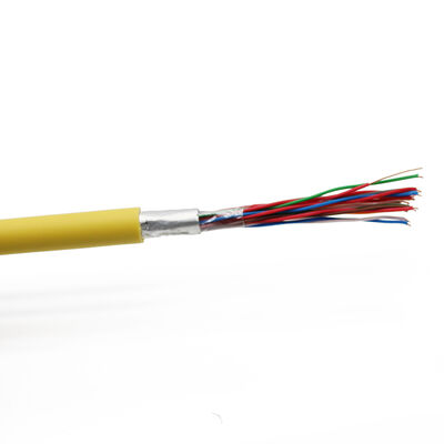 Cat3 HYV HYAT শিল্ডেড নেটওয়ার্ক কেবল 10 20 25 50 পেয়ার 26AWG/24AWG ইনডোর আউটডোর টেলিফোন কেবল